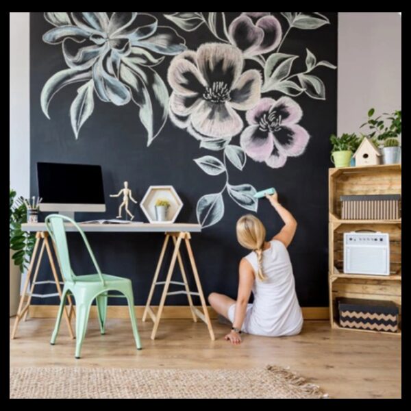 KQ0170 DR Samolepicí vinylová tabule s křídami