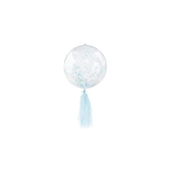 BLF5740 GRABO Konfetový balón s třásněmi 45 cm Modrá