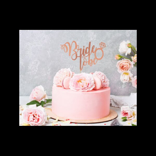RV-DBBR Godan Zapich na dort - "Bride to Be" - růžové zlato