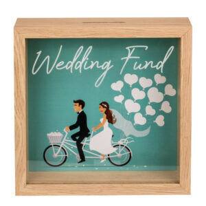Dřevěná pokladnička Wedding Fund