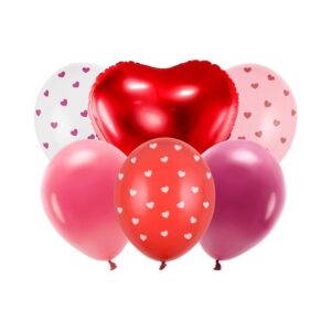 ZB1 Party Deco Set balonů - Be mine Valentine - mix (6ks)