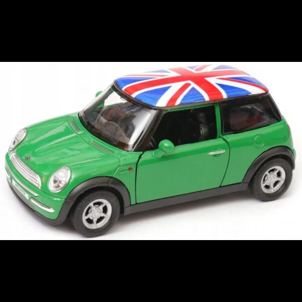 008805 Kovový model auta - Nex 1:34 - MINI COOPER (UK) Stříbrná