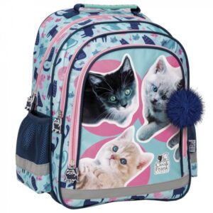 088034 DR Dětský dvoukomorový batoh - Happy cats