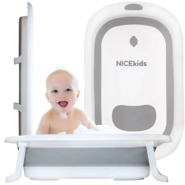314574 DR Dětská silikonová vanička - Nicekids Šedá