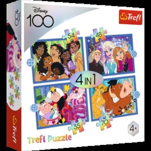 34618 TREFL Puzzle - Disney 4v1