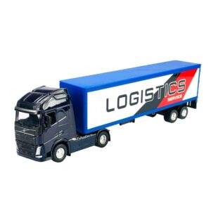 580179 Kovový model - Transporter s návěsem 1:64 - Volvo FH - Global Logistic