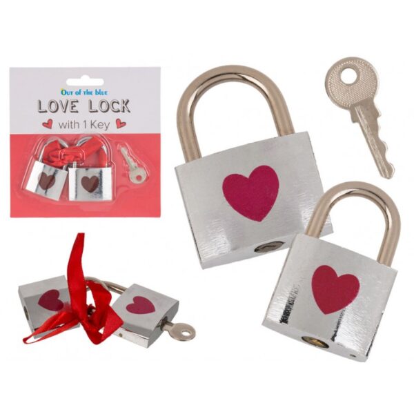 62/6132 Zámky pro zamilované s 1 klíčem - Love Lock