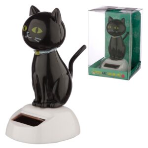 739620 DR Solární figurka - Černá kočka