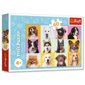 17374 TREFL Detské puzzle - Sweet dogs - 60ks