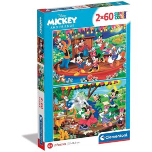 216208 Dětské puzzle - Disney Mickey II. - Sada 2x60ks