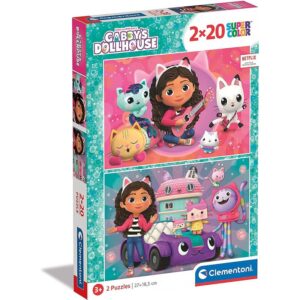 248025 TREFL Dětské puzzle - Gabby´s dollhouse - Sada 2x20ks