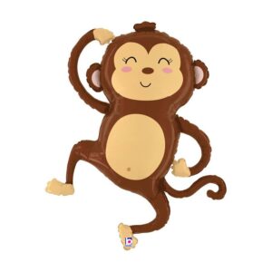 25209-P Fóliový balón - Radostná opička - 104cm