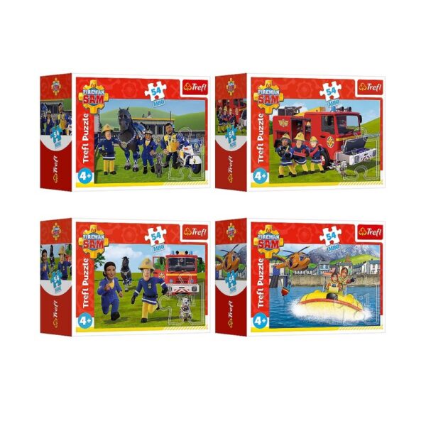 54205 TREFL Mini puzzle - Fireman Sam - sada 4ks