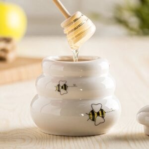 Keramická nádobka na med