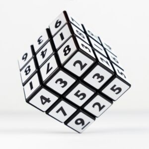 Sudoku kostka - bílá