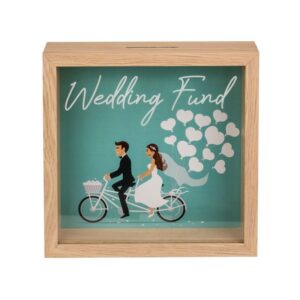 144356 Dřevěná pokladnička - Wedding Fund