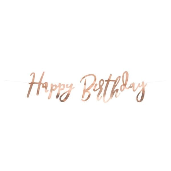 GRL75-019R Party Deco Girlanda - Baner - HAPPY BIRTHDAY