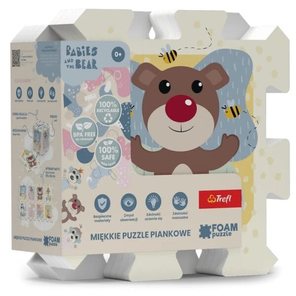 61615 Pěnové puzzle na zem 8ks - Zvířátka a příroda