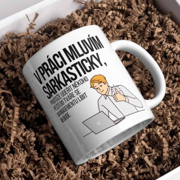 KH5-09 DR Hrnek - V práci mluvím sarkasticky 330ml