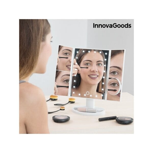 V0100904 InnovaGoods Zväčšujúce zrkadlo s LED 4v1