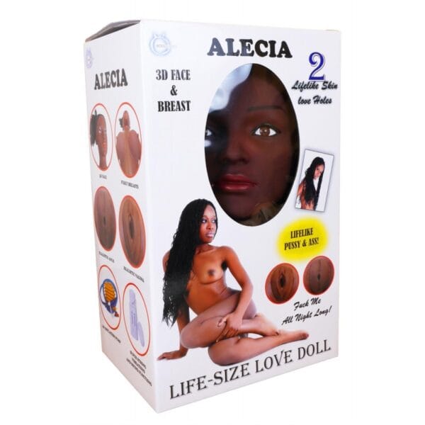 803728 Nafukovací 3D panna s vibračním vajíčkem - Alecia