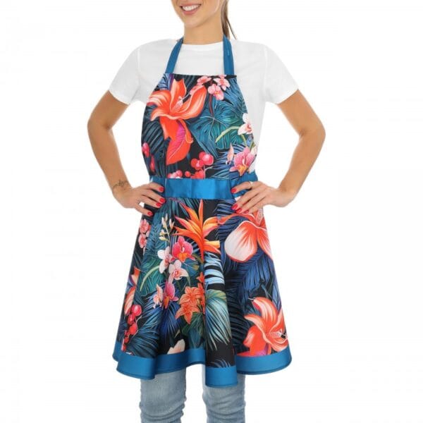 GAD03088 Šatová zástěra - Tropical sunset Verzia 2