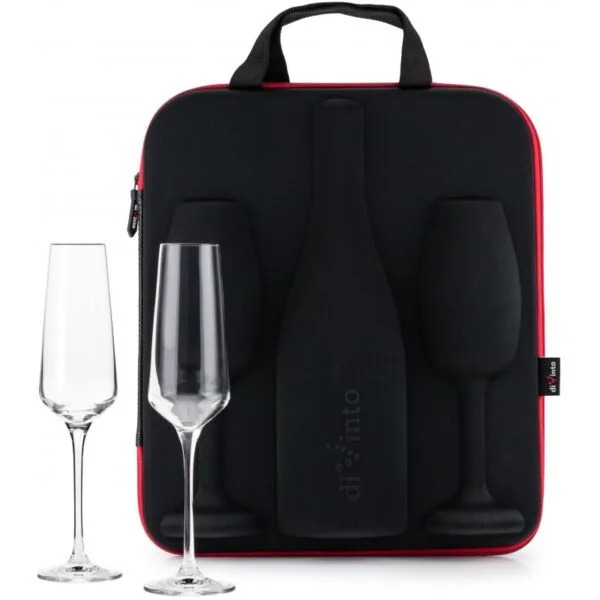 GAD02992 Pouzdro na prosecco a šampaňské se skleničkami diVinto Avant
