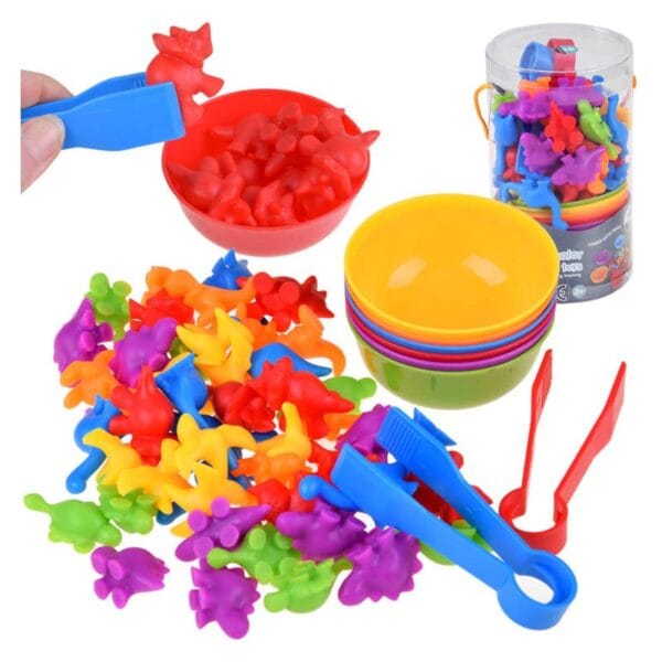 ZA4358 Montessori hra - Třídění dinosaurů - 48 prvků