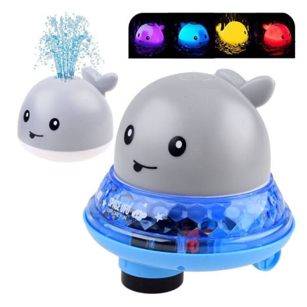 ZA4413 SZ LED velrybka do koupele - Space UFO Šedá