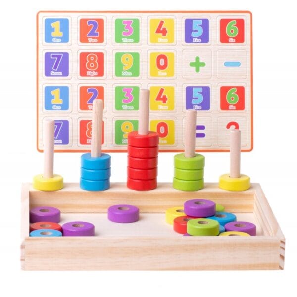6896 DR Dřevěná montessori hra - počítání