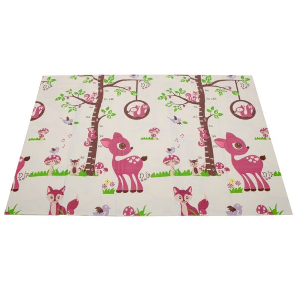 6477_2 DR Oboustranná pěnová podložka - Žirafa a srnka 195 x 150 cm