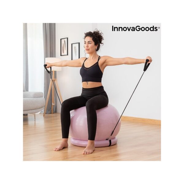 V0103025 InnovaGoods Míč na jógu s kruhem na stabilitu