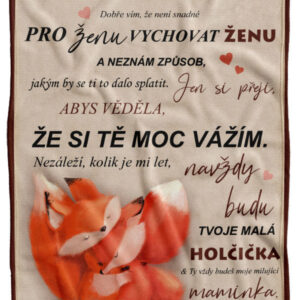 Deka Mé mamince – lišky (Podšití beránkem: NE)