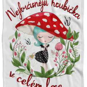 Deka Nejkrásnější houbička (Podšití beránkem: NE)