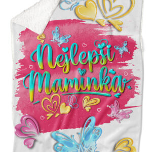 Deka Nejlepší maminka – blop (Podšití beránkem: ANO)