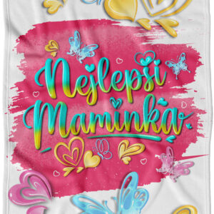 Deka Nejlepší maminka – blop (Podšití beránkem: NE)