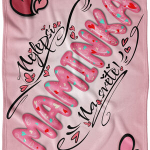 Deka Nejlepší maminka – pink (Podšití beránkem: NE)