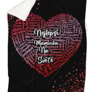 Deka Srdce pro maminku (Podšití beránkem: ANO)