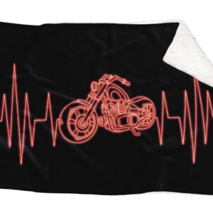 Deka Srdeční puls – chopper (Podšití beránkem: ANO)