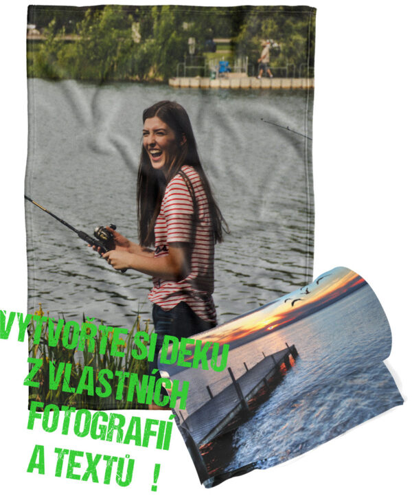 Deka z vlastních fotografií a textů Fleece 140x200cm/360g