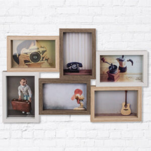 Dřevěný fotorámeček Nature Style (6 fotografií)
