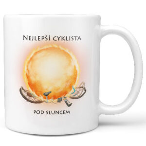 Hrnek Cyklista pod sluncem (Náplň hrníčku: Žádná)