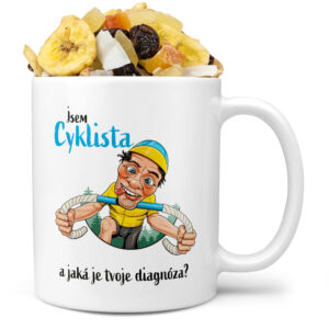Hrnek Cyklista – diagnoza (Náplň hrníčku: Tropická směs)