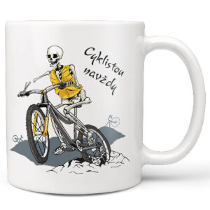 Hrnek Cyklistou navždy (Náplň hrníčku: Žádná)