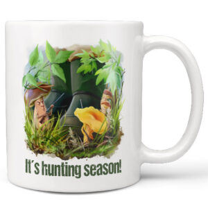 Hrnek Hunting season – houbaři (Náplň hrníčku: Žádná)