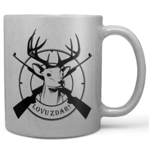Hrnek Lovu zdar (stříbrný) (Náplň hrníčku: Žádná)