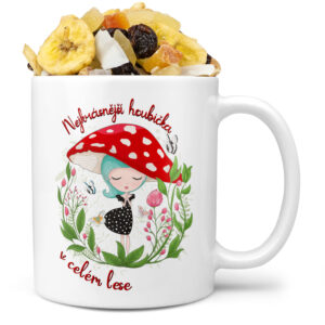 Hrnek Nejkrásnější houbička (Náplň hrníčku: Tropická směs)