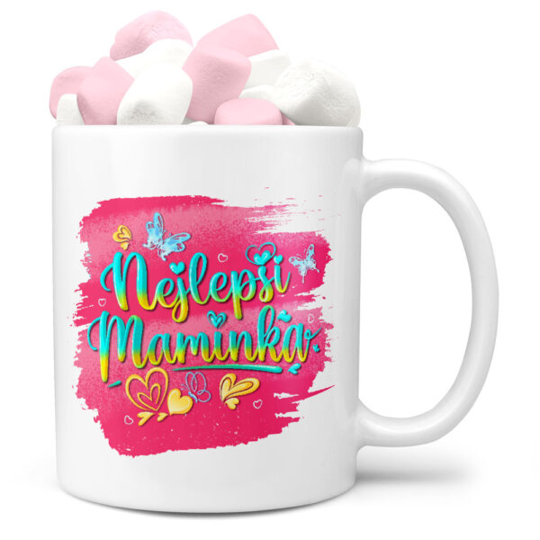 Hrnek Nejlepší maminka – blop (Náplň hrníčku: Marshmallow)