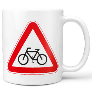 Hrnek Pozor cyklista (Náplň hrníčku: Žádná)