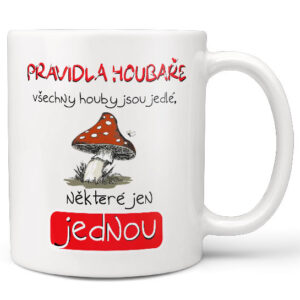 Hrnek Pravidla houbaře (Náplň hrníčku: Žádná)